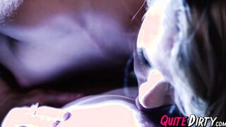 Beautiful young stepsis sucking and riding big dick