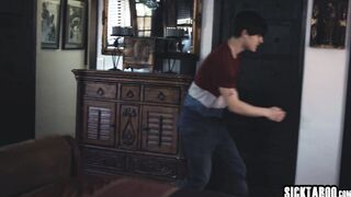 Busty MILF and big ass teen riding cock