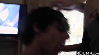 Horny twink takes his time in sucking a big cock