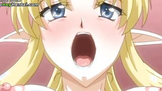 Sweet babe with big tits gets fucked hard