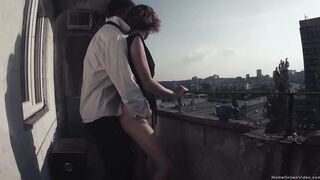 Eva Fuck Out On The Balcony - Eva Screwed Out On The Balcony two