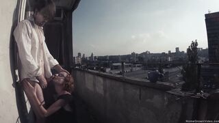 Eva Fuck Out On The Balcony - Eva Screwed Out On The Balcony two