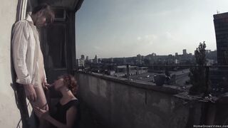Eva Fuck Out On The Balcony - Eva Screwed Out On The Balcony two