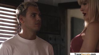 Guy anal fucks best friends shemale gf