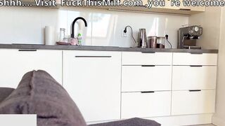 We had sex in the kitchen while my stepsister Paola was away. Ripped jeans.