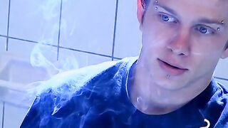 A hunk who smokes chains has a passion for steamy sex