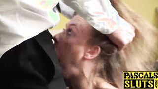 Natural beauty Carmel Anderson enjoys a rough hard pounding