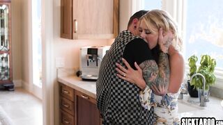 Big tits blonde fucked in the kitchen