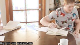 anal mom turns study time into fuck time