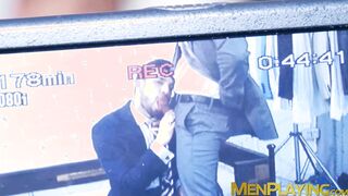 Suit stud Javi Gray hard pounded by John Brachalli big cock