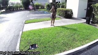 Creampie black teen paid cash to fuck stranger on motorcycle pov