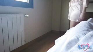 Great Morning Son! Step Cougar riding for Cummed - Cum