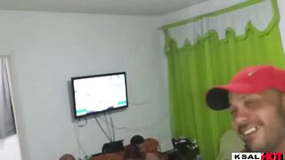 Ksal Hottie goes to visit friend Robinho, and ends up
