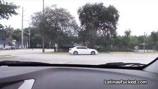 Picking up dumped and stranded Hispanic for a quickie
