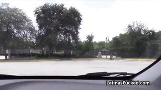 Picking up dumped and stranded Hispanic for a quickie