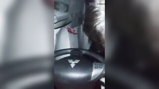 Burgundy Bitch Blowing Cock!!!
