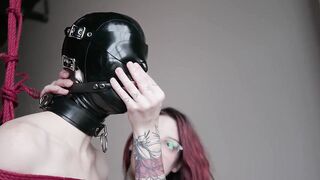 Rubber woman sub vibed by dom