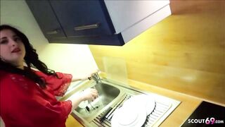 Curvy teens young Step Sister Seduce to Plowed inside kitchen