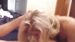My irresistible blonde GF has stunning blowing talent