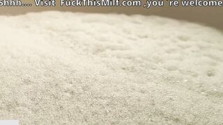 A fat man fucks a fragile girl with his huge fat cock.