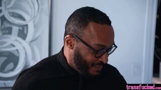 Black guy fucked hot shemale Gracie Jane