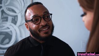 Black guy fucked hot shemale Gracie Jane