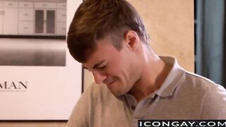 Nick Capra massages his friend Hunter Page then nails him