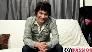 Twink Josh Bensan interviewed then wanked his dick