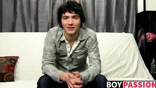 Twink Josh Bensan interviewed then wanked his dick