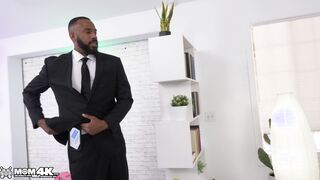MOM4K Gianna Grey Wraps Her Long milf Breasts Around Cameraman's bbcs