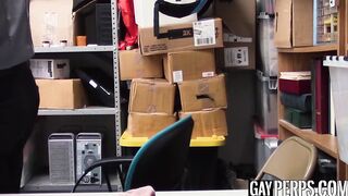 Young ebony shoplifter destroyed with officers cock