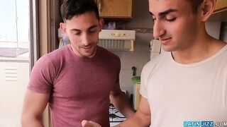 Scorching hot threesome with these Latinos