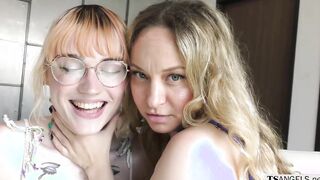 Fat babe Aiden Starr gets fucked by TS Claire Gemini