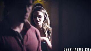 Slutty stepsis easily seduces stepbro into hardcore pounding