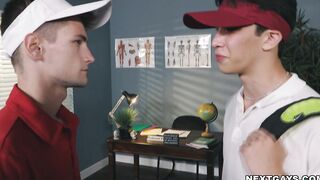 Rivalry turns into intimate gay anal sex