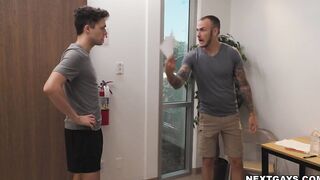 Christian fucks his stepson Troye's tight hole