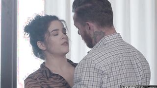 Latina dressed as guys wife gets banged