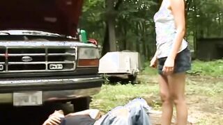 Landyke Bangs Kess Rough And Fast Inside A Garage - Landyke Bangs Kess Rough And Fast Into A Garage two