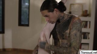Horny stepbro analed busty TS stepsis