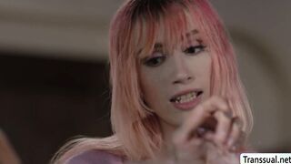 Horny stepbro analed busty TS stepsis