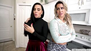Sandy and Misty gives Conor a horny blowjob