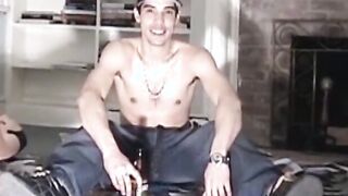 Gorgeous tough guy stuffs his fat cock into his sex doll