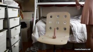 nineteen and bouncing on my mom's dildo