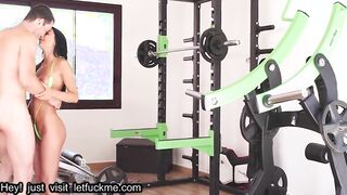 cumshot  after gym workout anal fuck with shalina devine