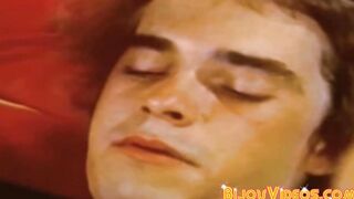 Classic jock masturbating while his ass is impaled raw