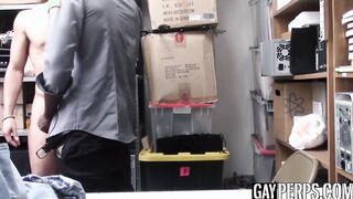 Thief destroyed with massive black cock of sneaky officer