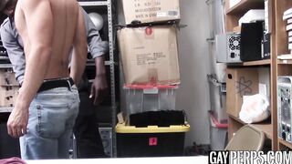 Thief destroyed with massive black cock of sneaky officer