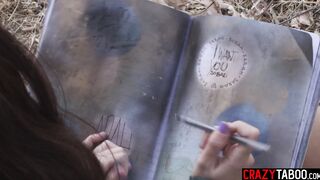 Sexy April Olsen fucks her classmate