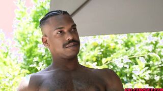 Adrian bareback fucked Dean with his long black cock