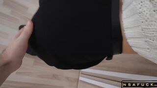 Student Loves when she Gets Cum on her Pants
